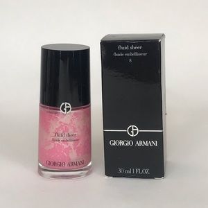 New in Box Giorgio Armani Fluid Sheer no. 8